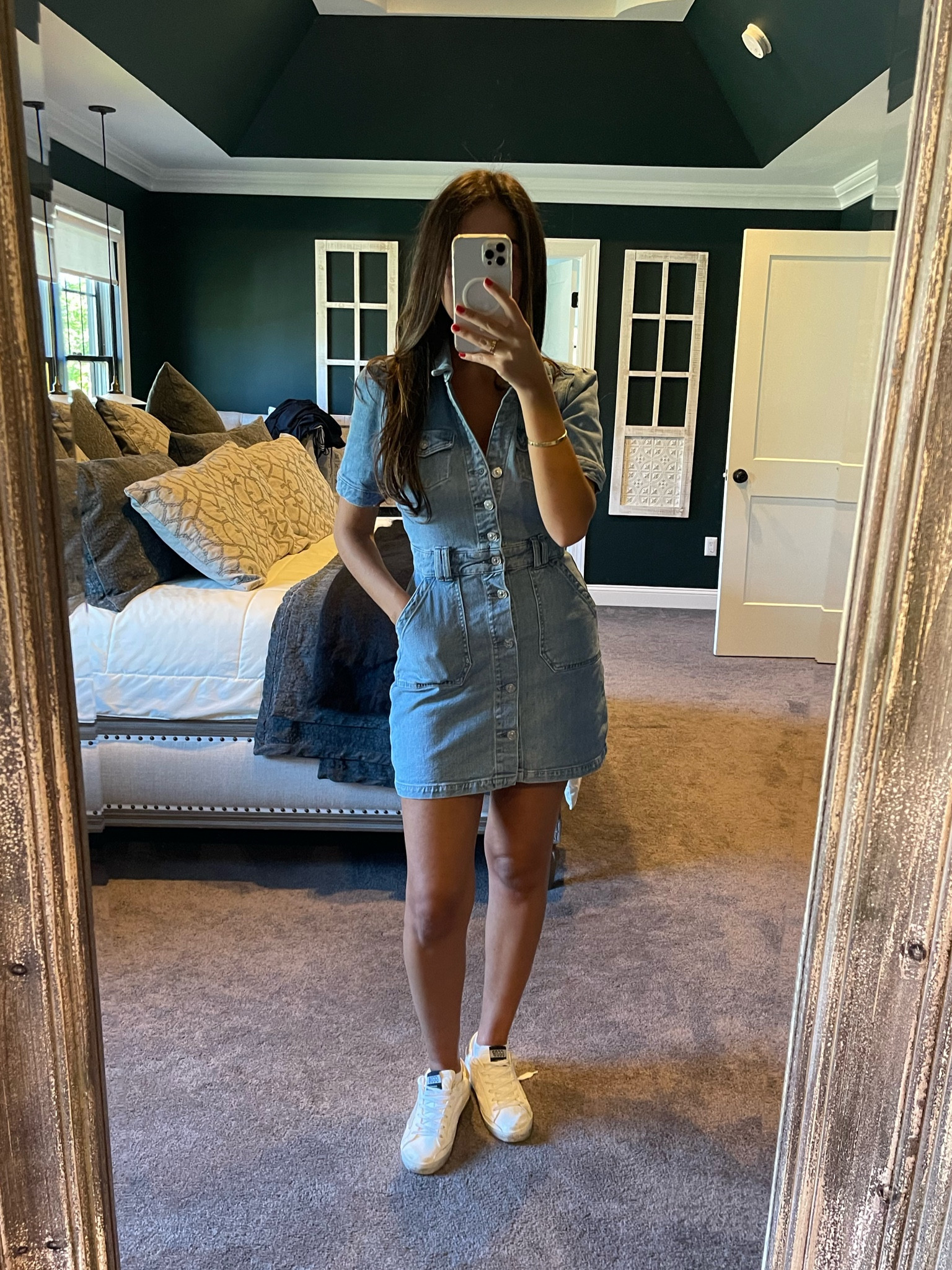 Denim dress 💙perfect for any season 
• 
•
•
•
Denim dress, jean, golden goose, white sneaker, weekend outfit, ootd, fall look, white sneaker, denim, PAIGE jeans, agolde, revolve, bloomingdales, sale, Nordstrom, gilt, outfit Inspo, night out, day date, season, holiday, day look 

#LTKfit #LTKCon #LTKstyletip