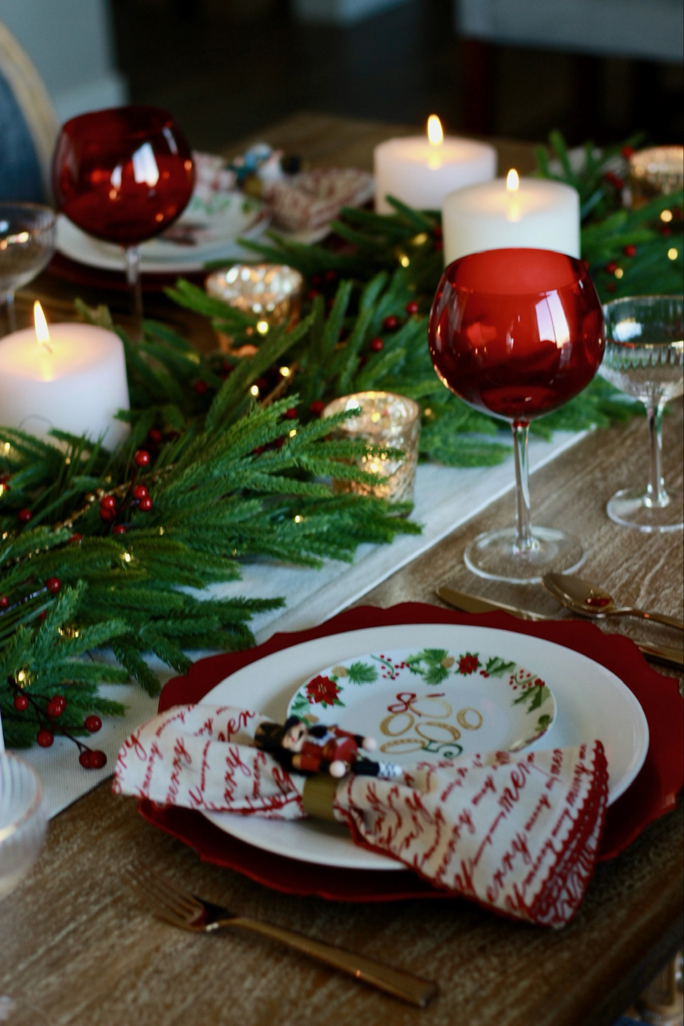 This Christmas table setting is perfect for Christmas Eve or Christmas Day dinner. I love classic red and green for Christmas  

#LTKSeasonal #LTKHome #LTKParties