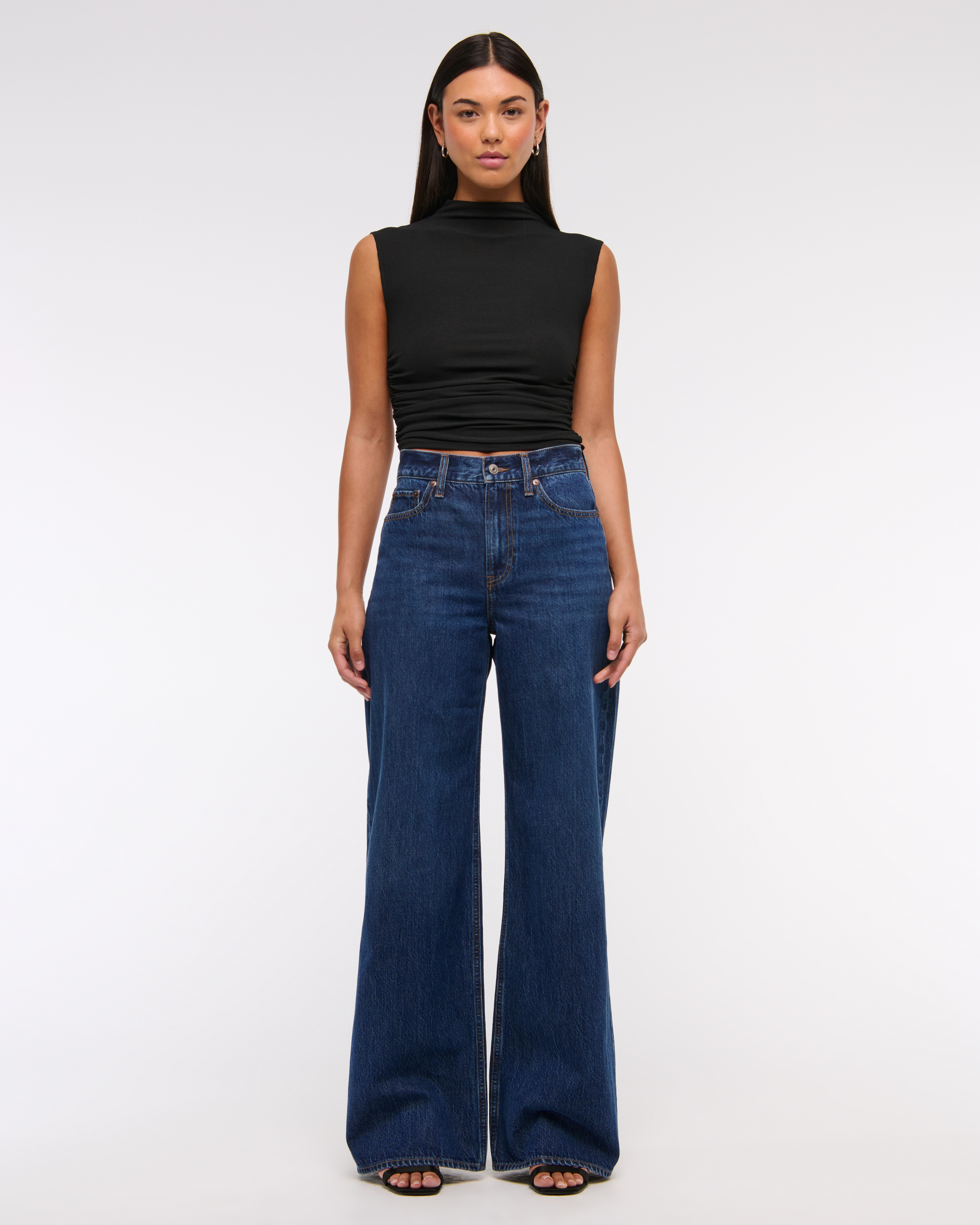 High Rise Wide Leg Jean | Abercrombie & Fitch (US)