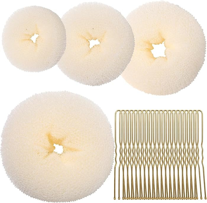 Teenitor 4pcs Hair Bun Shaper Set with Extra-large, Large, Medium, Small Donut Hair Bun Maker, 20... | Amazon (US)