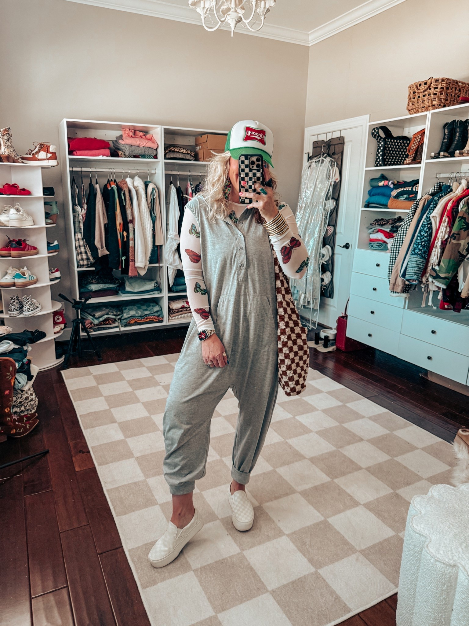 This jumpsuit is so cute and I love the mesh top layered underneath for spring! 🦋
Jumpsuit - M
Mesh top - M
Vans - sized down 


#LTKStyleTip #LTKFindsUnder50 #LTKOver40