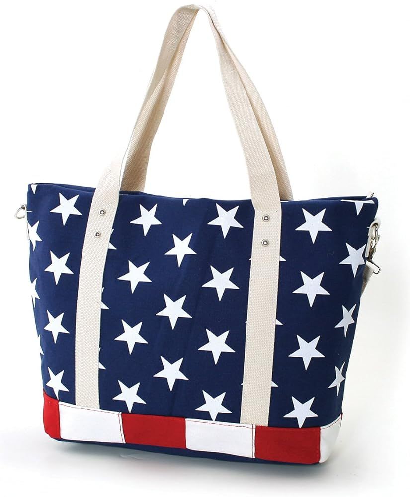 Stars and Stripes USA Flag Canvas Tote Bag | Amazon (US)