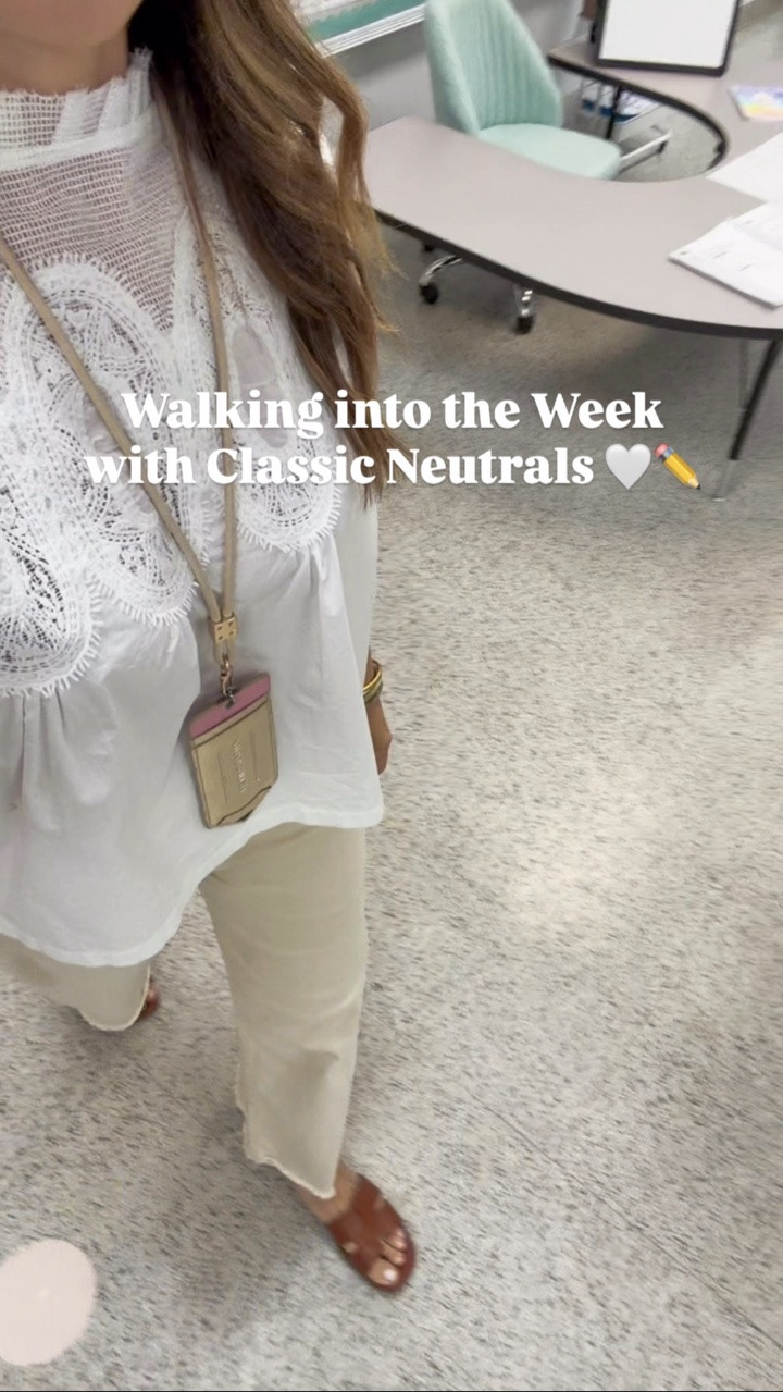 Walking into the week with classic teacher neutrals ✏️🤍

teacher outfits, ootd

#LTKOver40 #LTKootd #LTKWorkwear