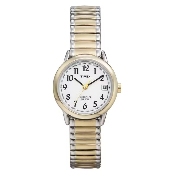 Women's Timex Easy Reader  Expansion Band Watch - Two-Tone T2H381JT | Target