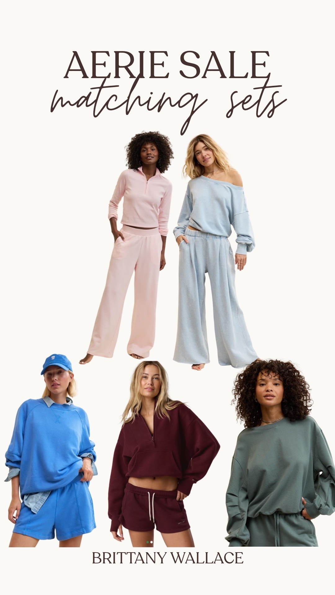 Aerie matching sets on sale! These are great for transitioning to fall 🍃 
loungewear, matching sets, aerie sale

#LTKSaleAlert #LTKootd #LTKmomlife
