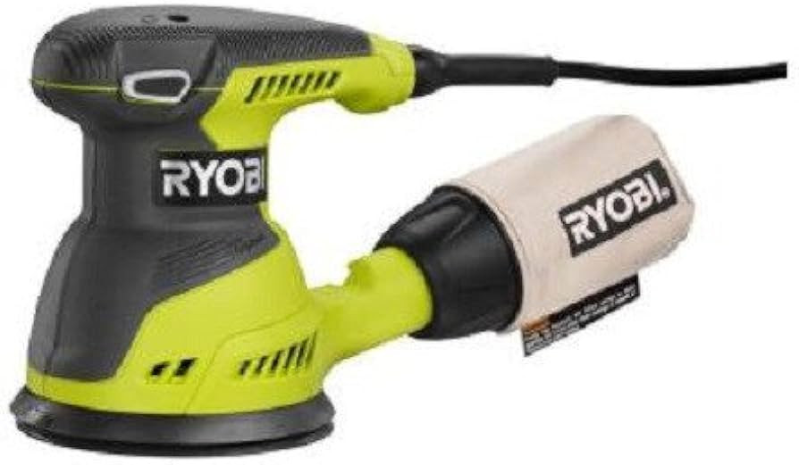 Ryobi ZRRS290G 2.6 Amp 5 in. Random Orbit Sander (Green) (Renewed) | Amazon (US)