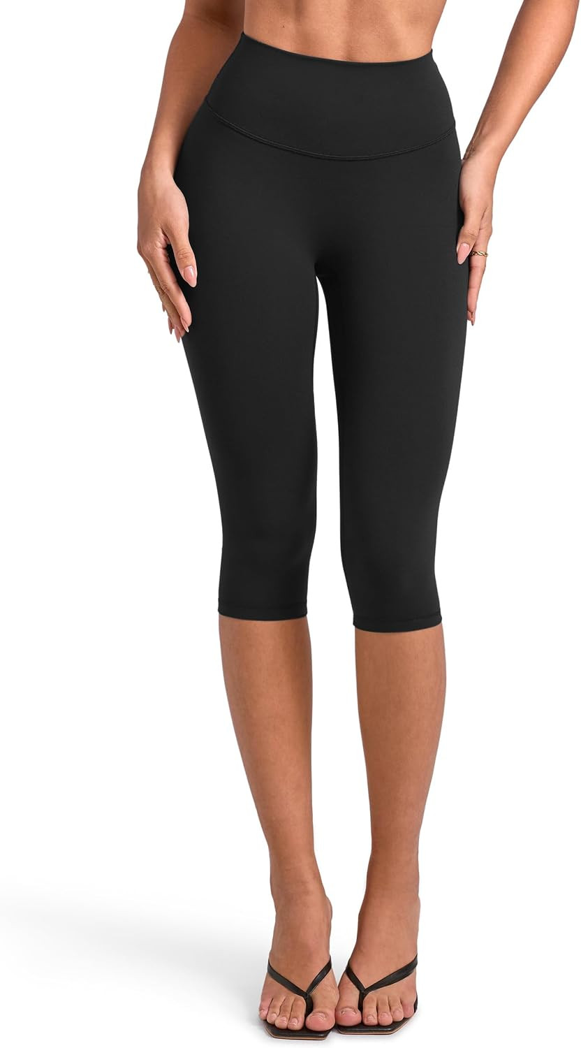 INGIA No Front Seam Scrunch Capri Leggings 16'' / 19'' | Amazon (US)