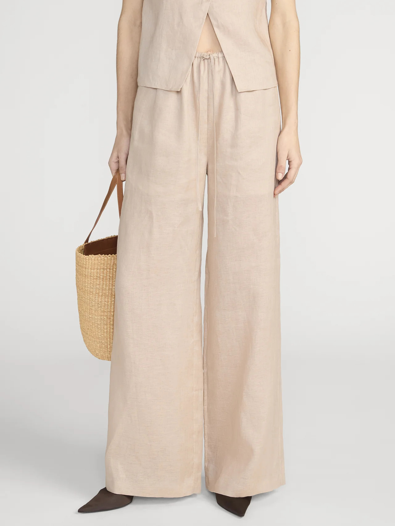 The Linen Lounge Pant -- Flax | Frame Denim