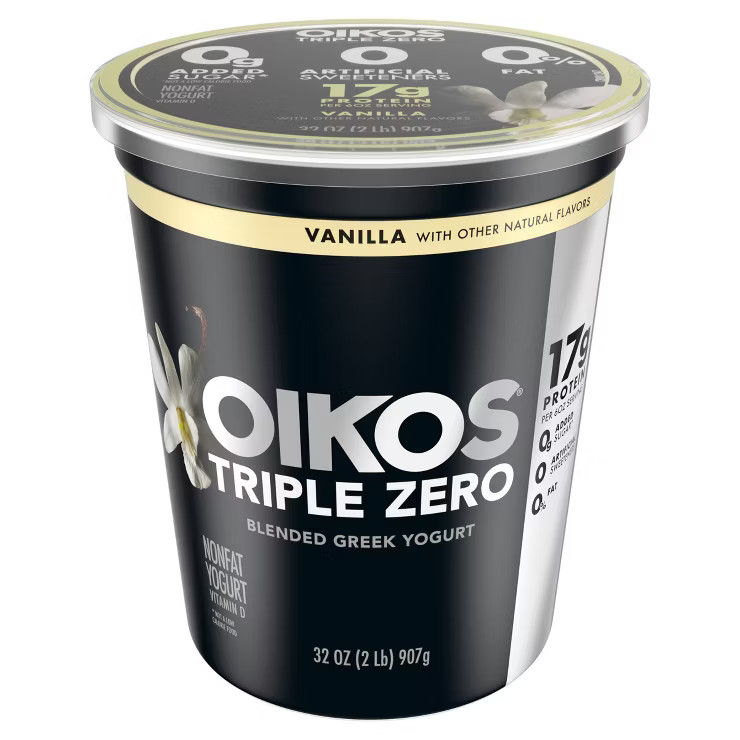 Oikos Triple Zero Vanilla Greek Yogurt - 32oz Tub | Target