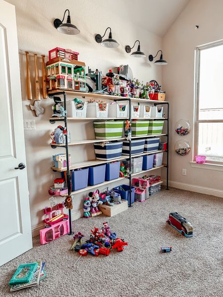 Playroom organizing today! Cleaning out the toys and finding pieces! Organization. Kids room. Playroom. Toy organizers. Toy storage. 

#LTKkids #LTKfamily #LTKhome