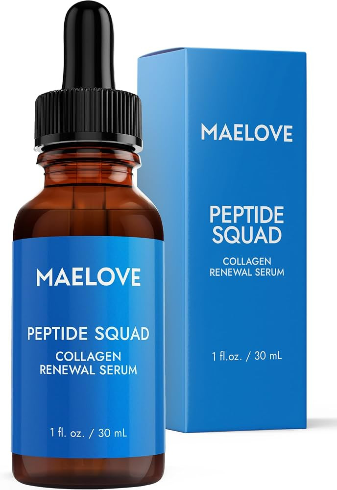 MAELOVE Peptide Squad Collagen Renewal Serum with Copper Peptides, Argireline, Matrixyl 3000 + Hy... | Amazon (US)