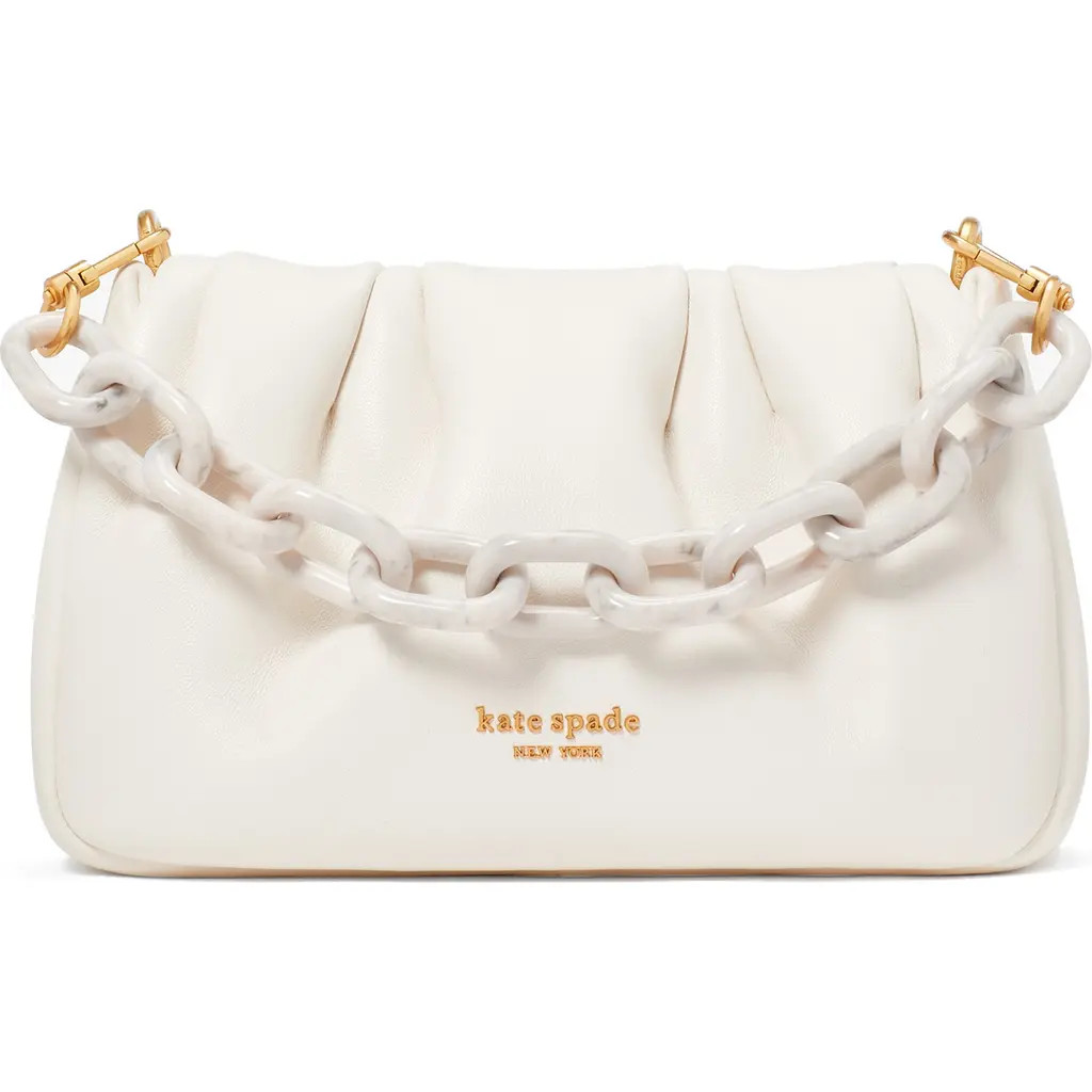 Kate Spade New York souffle smooth leather crossbody in Cream at Nordstrom | Nordstrom