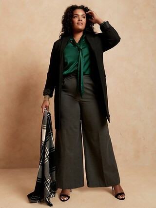 Satin Tie-Neck Blouse | Banana Republic Factory