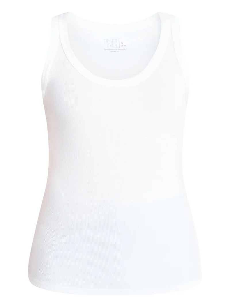 Time and Tru Women's Ribbed Tank Top, Sizes XS-XXXL | Walmart (US)