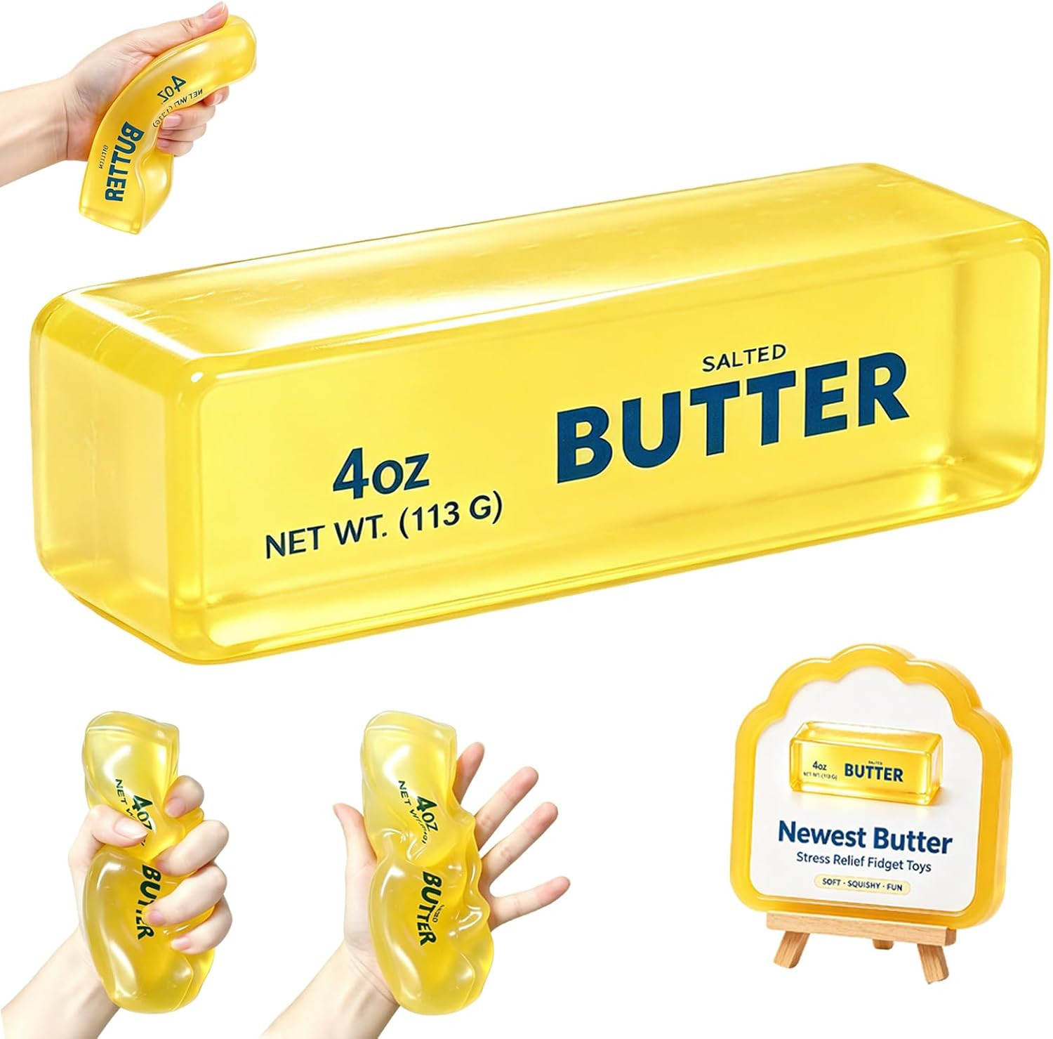 Coconut Oil Butter Squishy,Non‑Rebound Moldable Squeezy Squishy Fidget Toys | Amazon (US)
