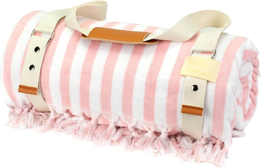 Tuscany Towel - Extra Large Beach Towel with Terry Cloth & Luxury Velour | Long Cotton Carrier St... | Amazon (US)