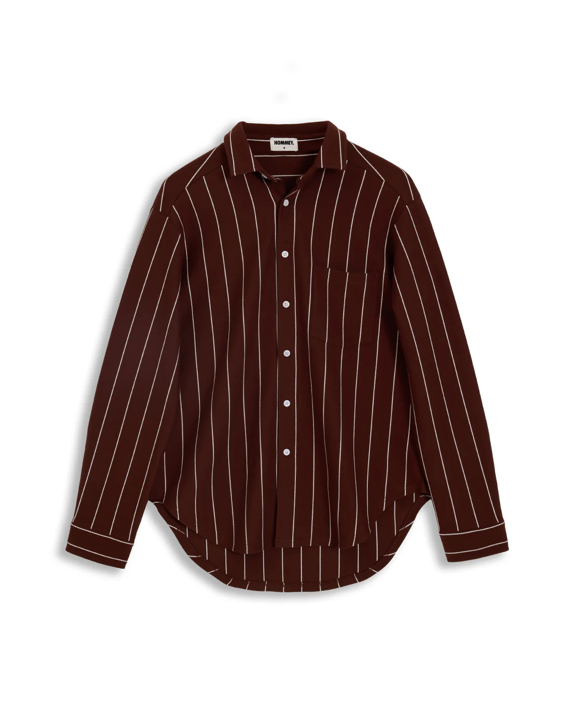 Long Sleeve Sleep Shirt - Mahogany | Hommey US