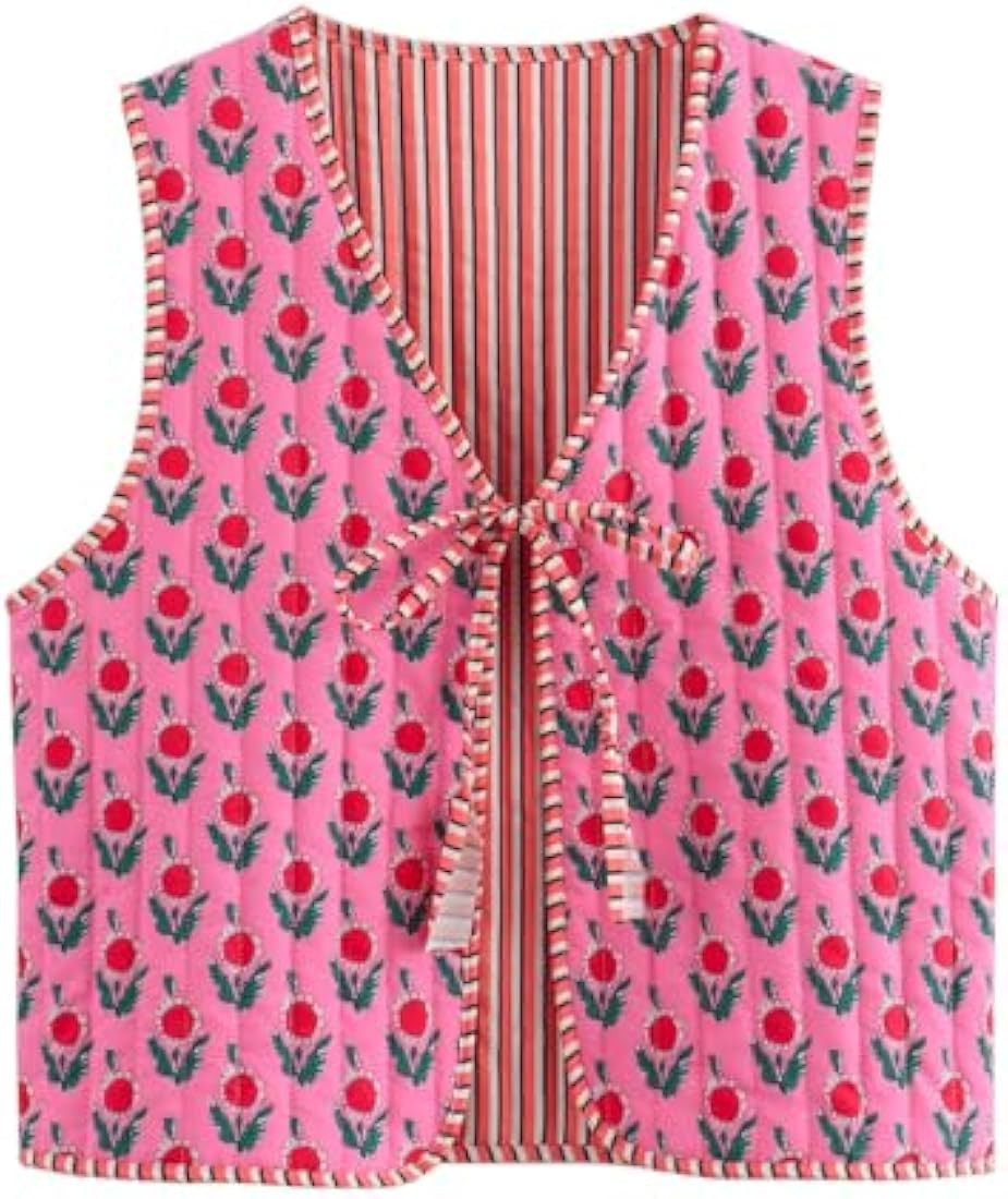 Cutecore Y2K Coquette Vests for Women Floral Aesthetic Cottagecore Sweater Kawaii Fairycore Cloth... | Amazon (US)