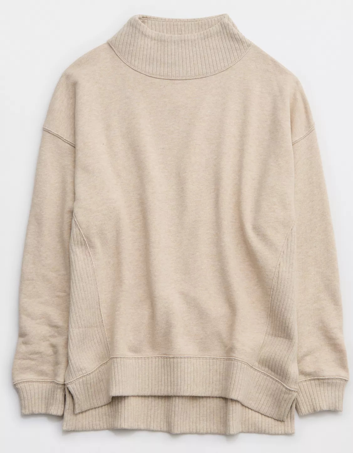 Aerie Down-To-Earth Oversized Mockneck Sweatshirt | American Eagle Outfitters (US & CA)