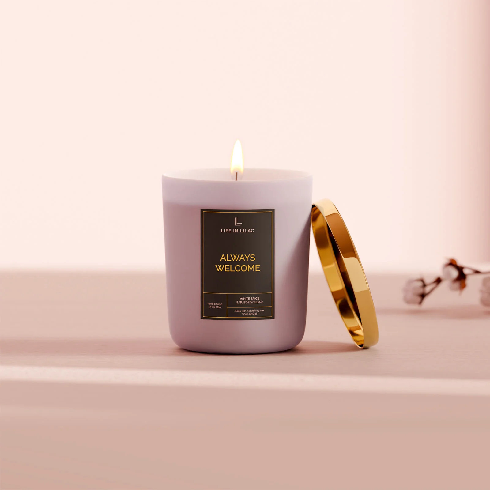 Always Welcome Candle | Life In Lilac
