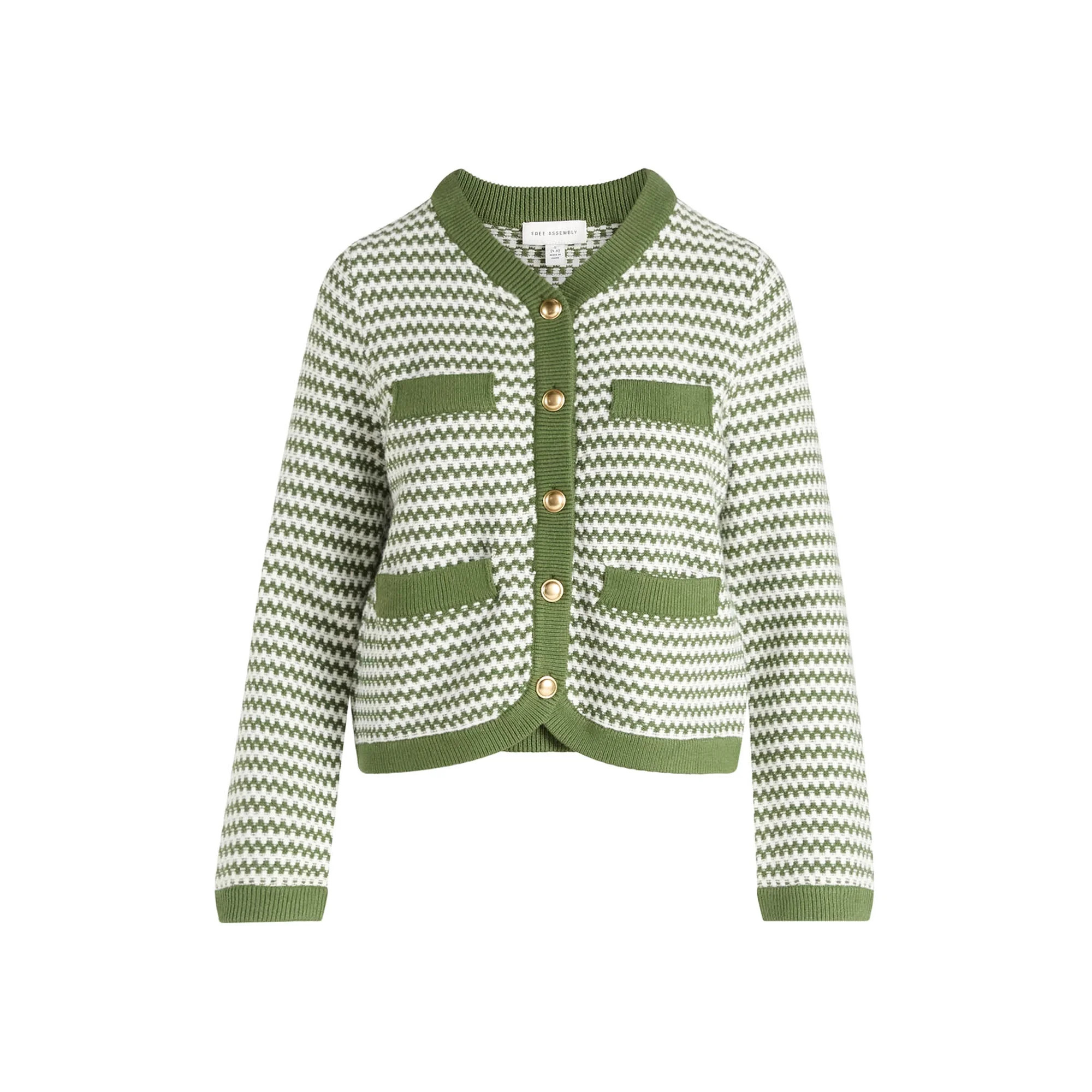 Free Assembly Women's and Women's Plus Textured Cardigan Sweater with Welt Pockets, Lightweight, ... | Walmart (US)