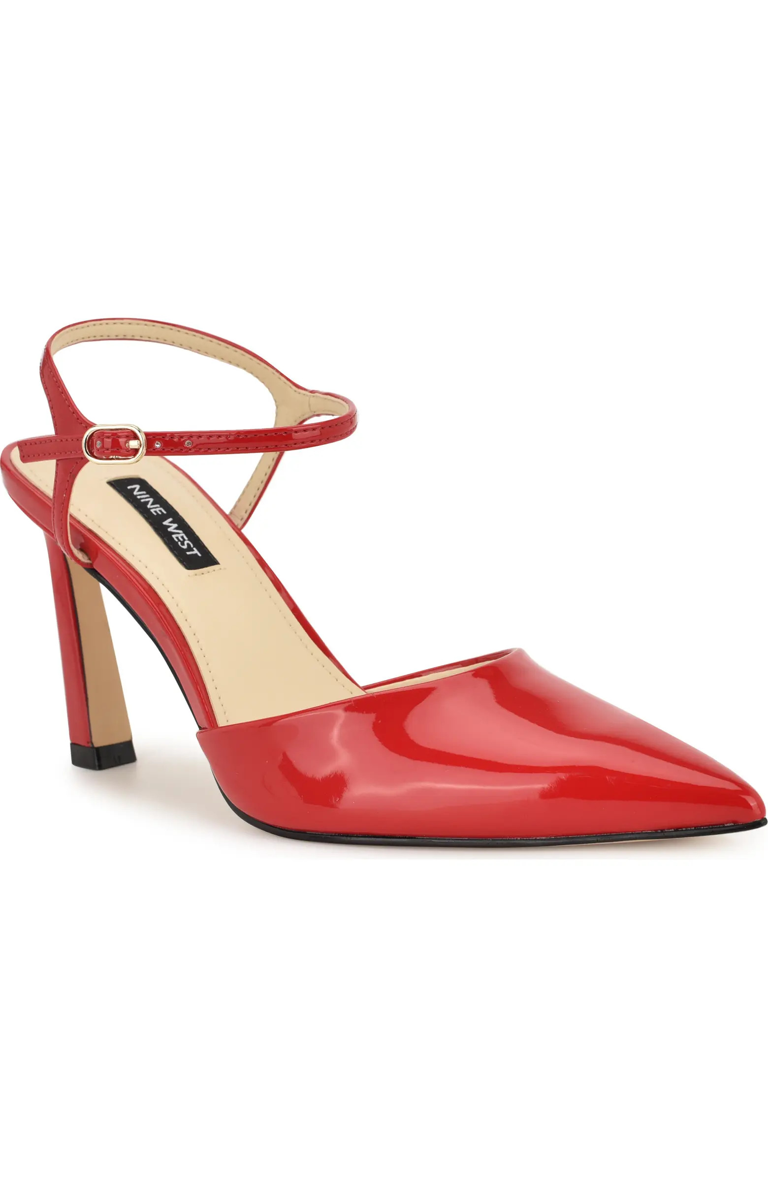 Dres Ankle Strap Pointed Toe Pump (Women) | Nordstrom