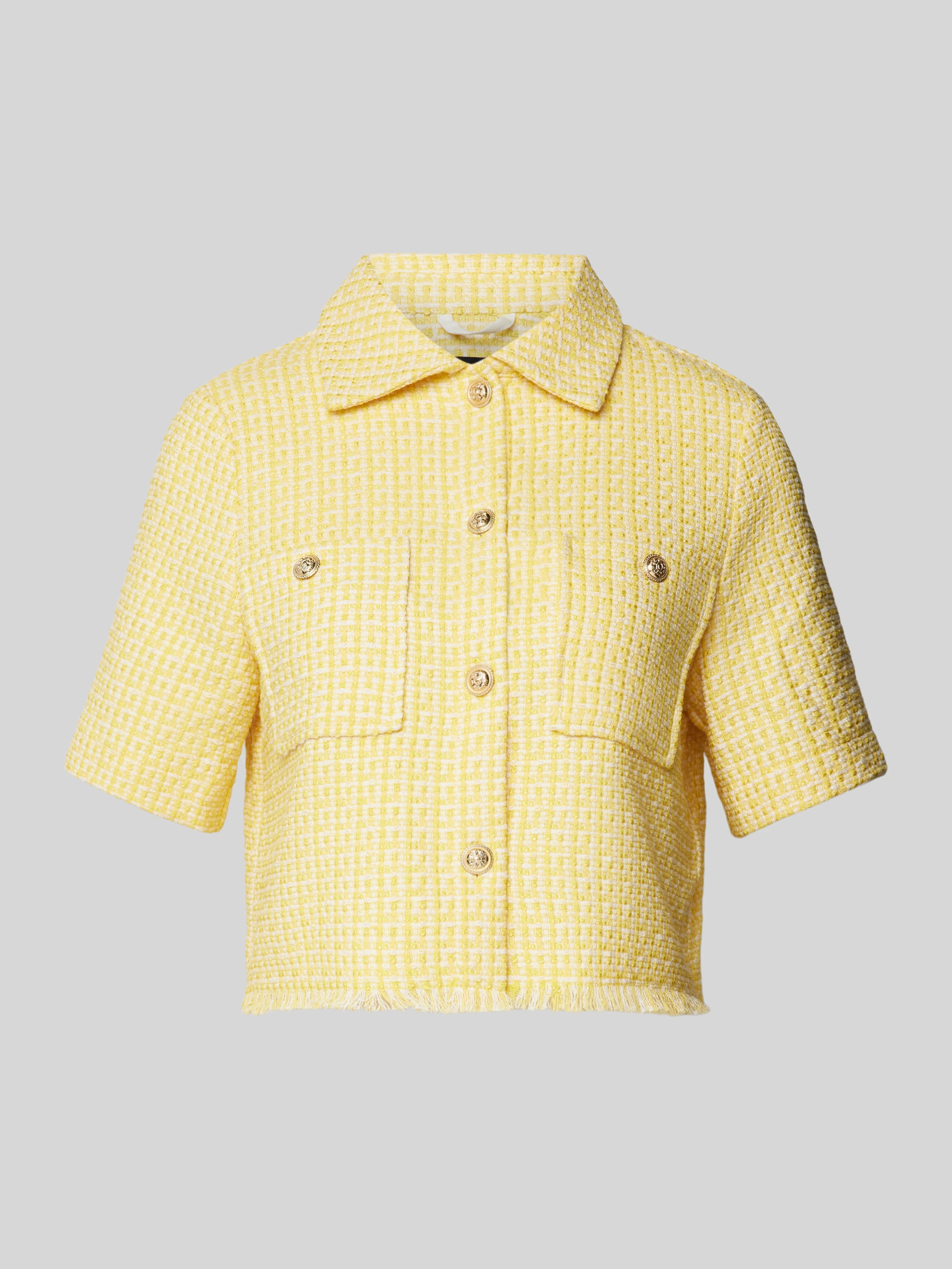 Blazer in bouclé-look in lichtgeel | Peek & Cloppenburg NL