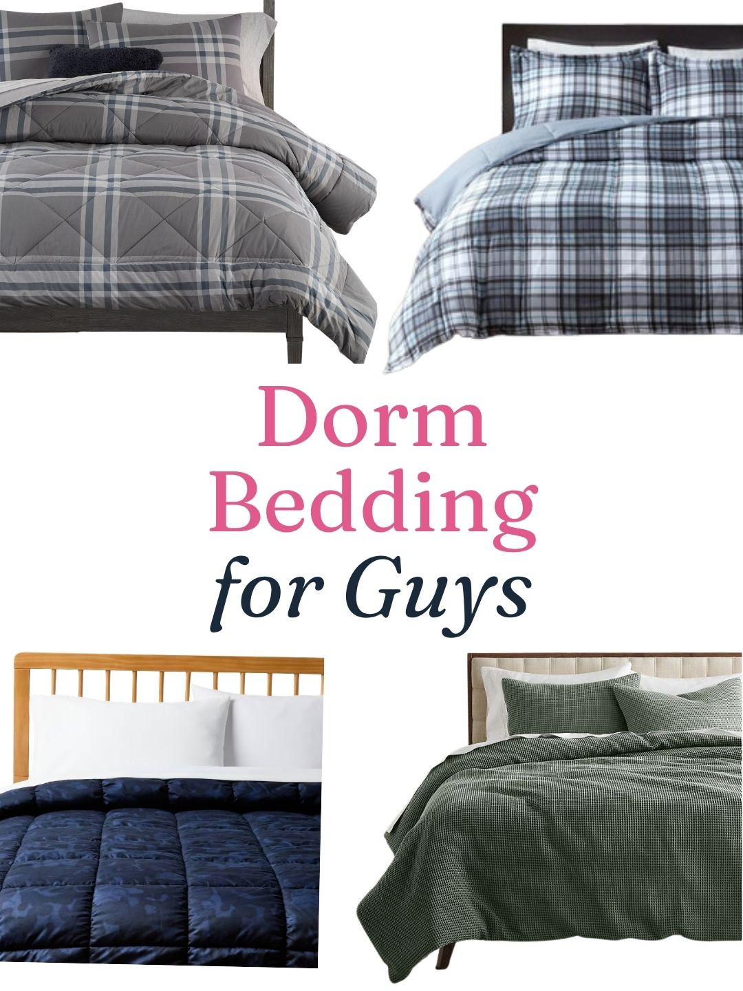 Guys can be hard to shop for..I know! Here are some bedding options for his dorm that he may actually like. ☺️