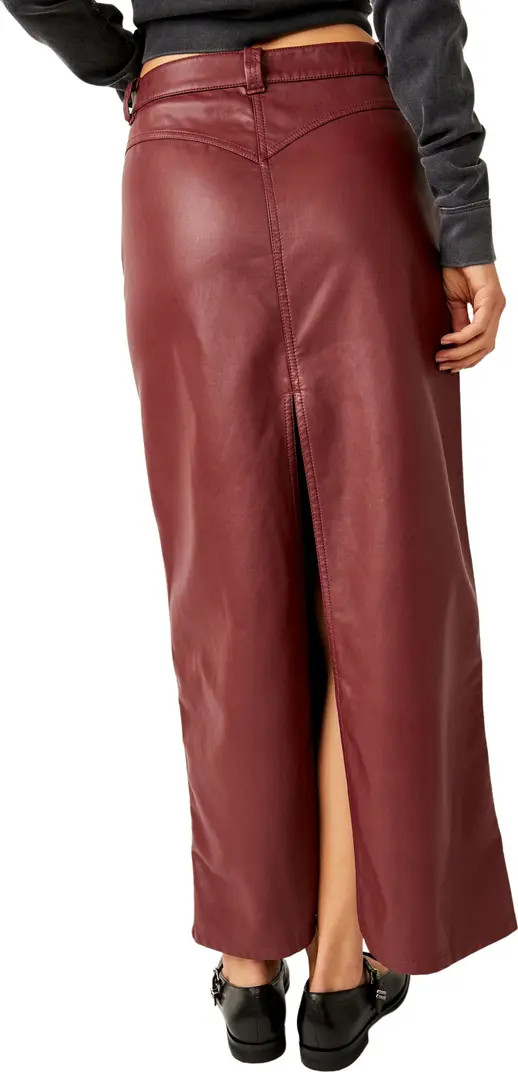 City Slicker Faux Leather Maxi Skirt | Nordstrom Rack