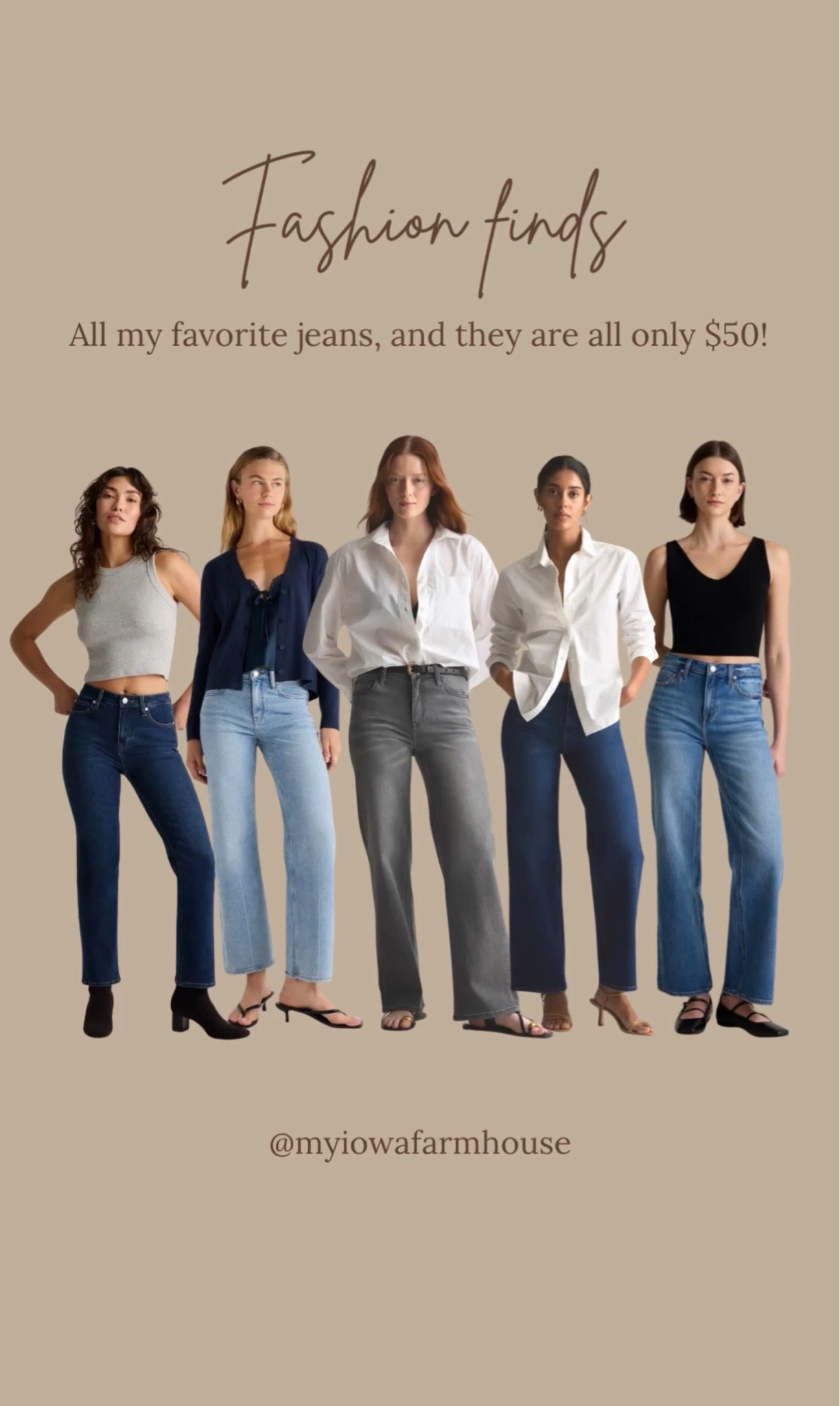 These jeans from Quince are such amazing quality and look like designer jeans, but they are all on sale for only $50! ￼

#LTKSaleAlert #LTKOver40 #LTKootd
