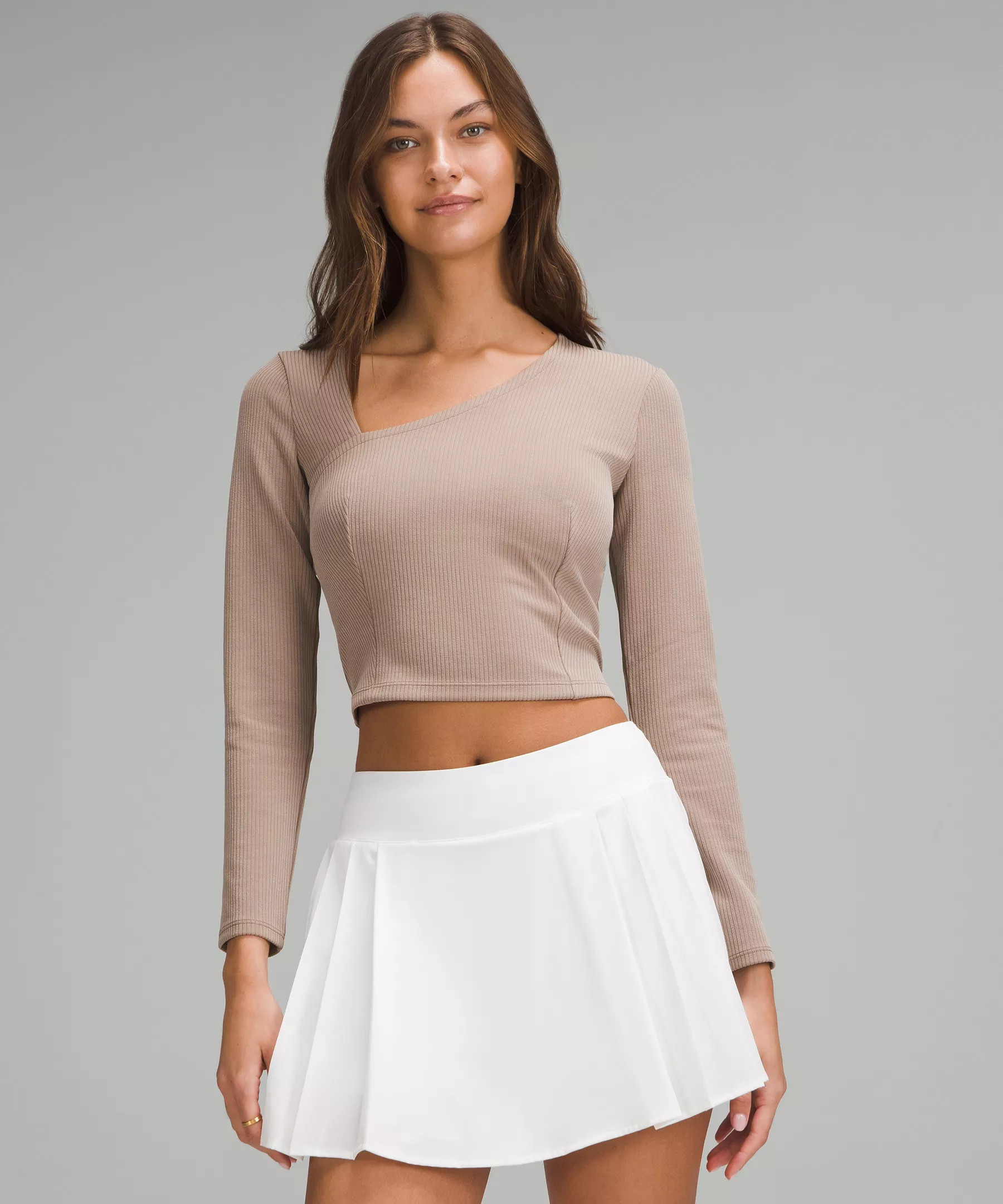 Ribbed Softstreme Asymmetrical Long-Sleeve Shirt | Lululemon (US)