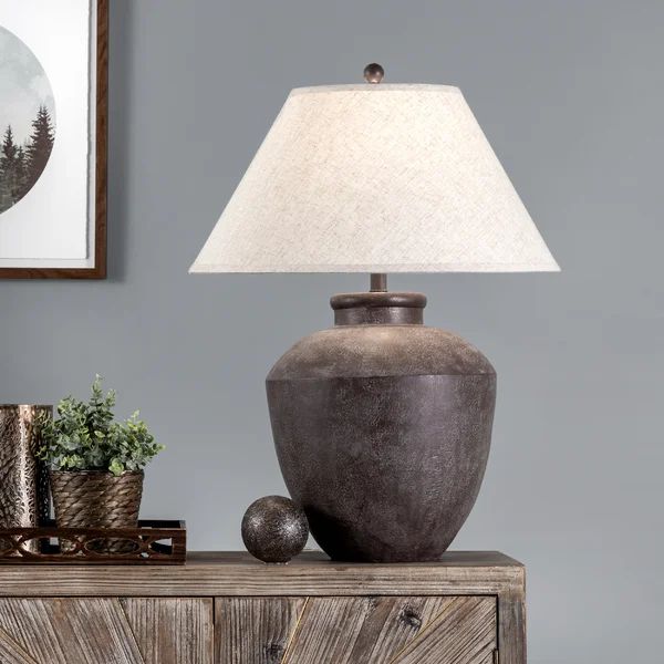 Aldhair Metal Brown Table Lamp | Wayfair North America