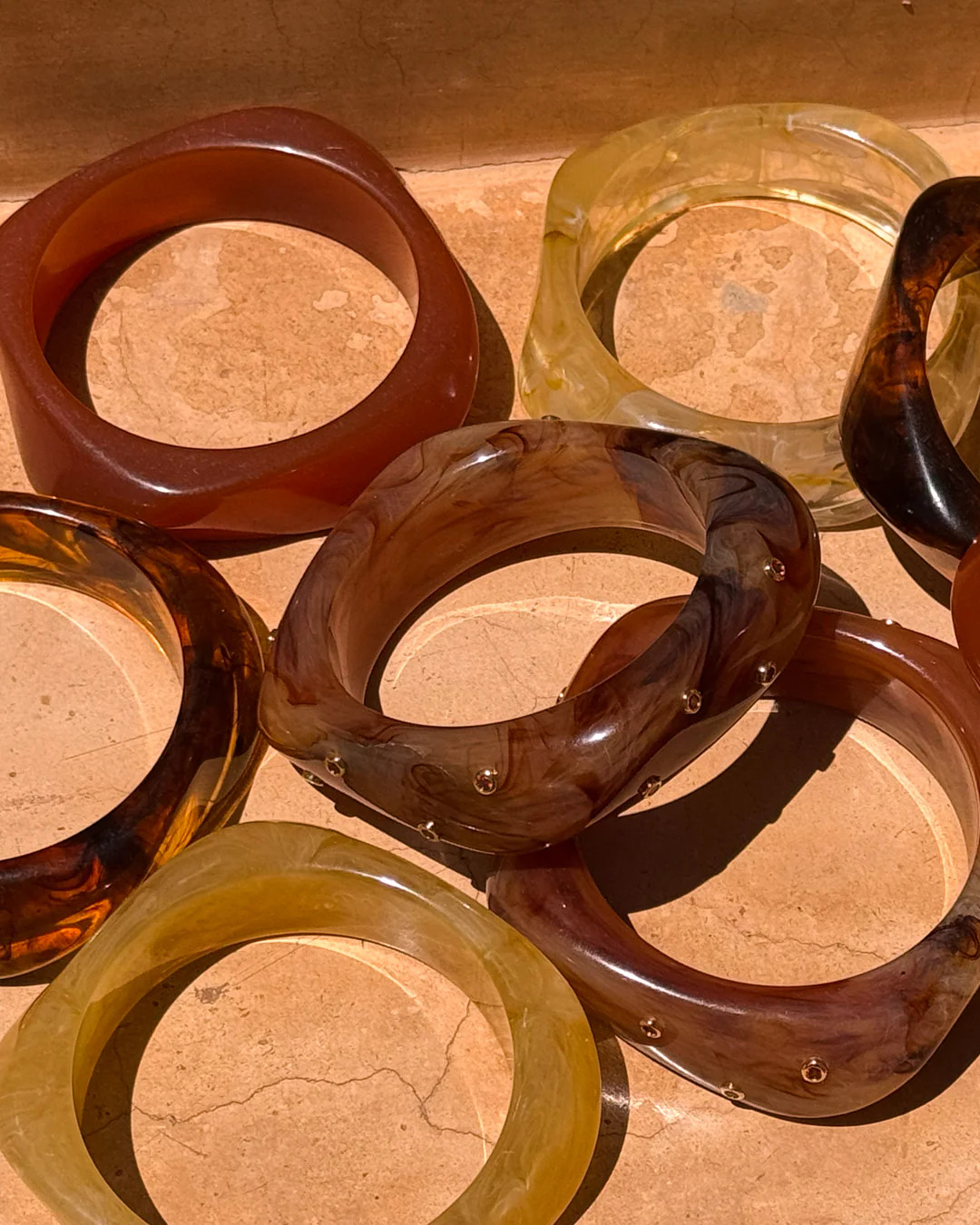 The Formentera Bangle Set- Tortoise (Ships Early May) | Luv Aj Inc.