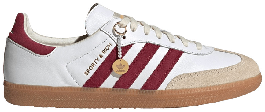 Buy Sporty & Rich x Samba OG 'White Core Burgundy' - IF5660 | GOAT | GOAT