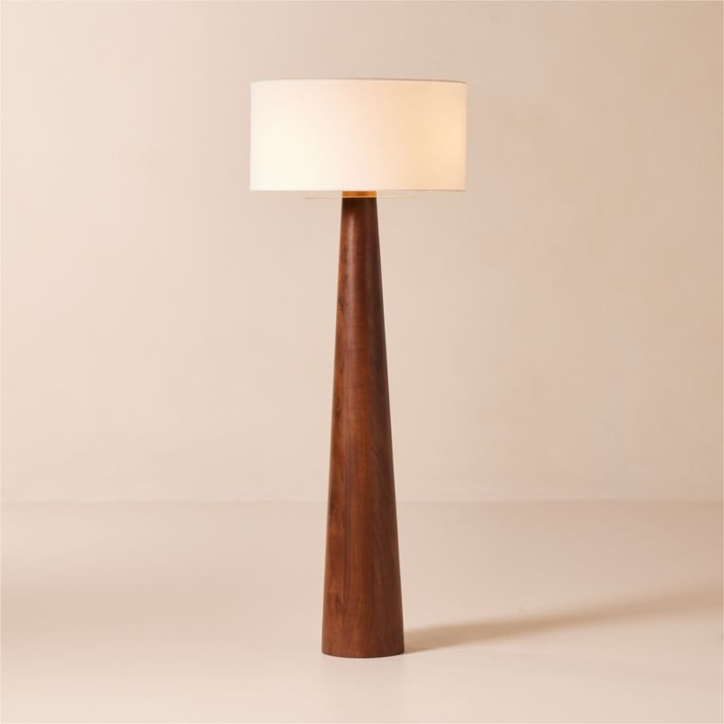 Eastside Acacia Wood Floor Lamp | CB2 | CB2
