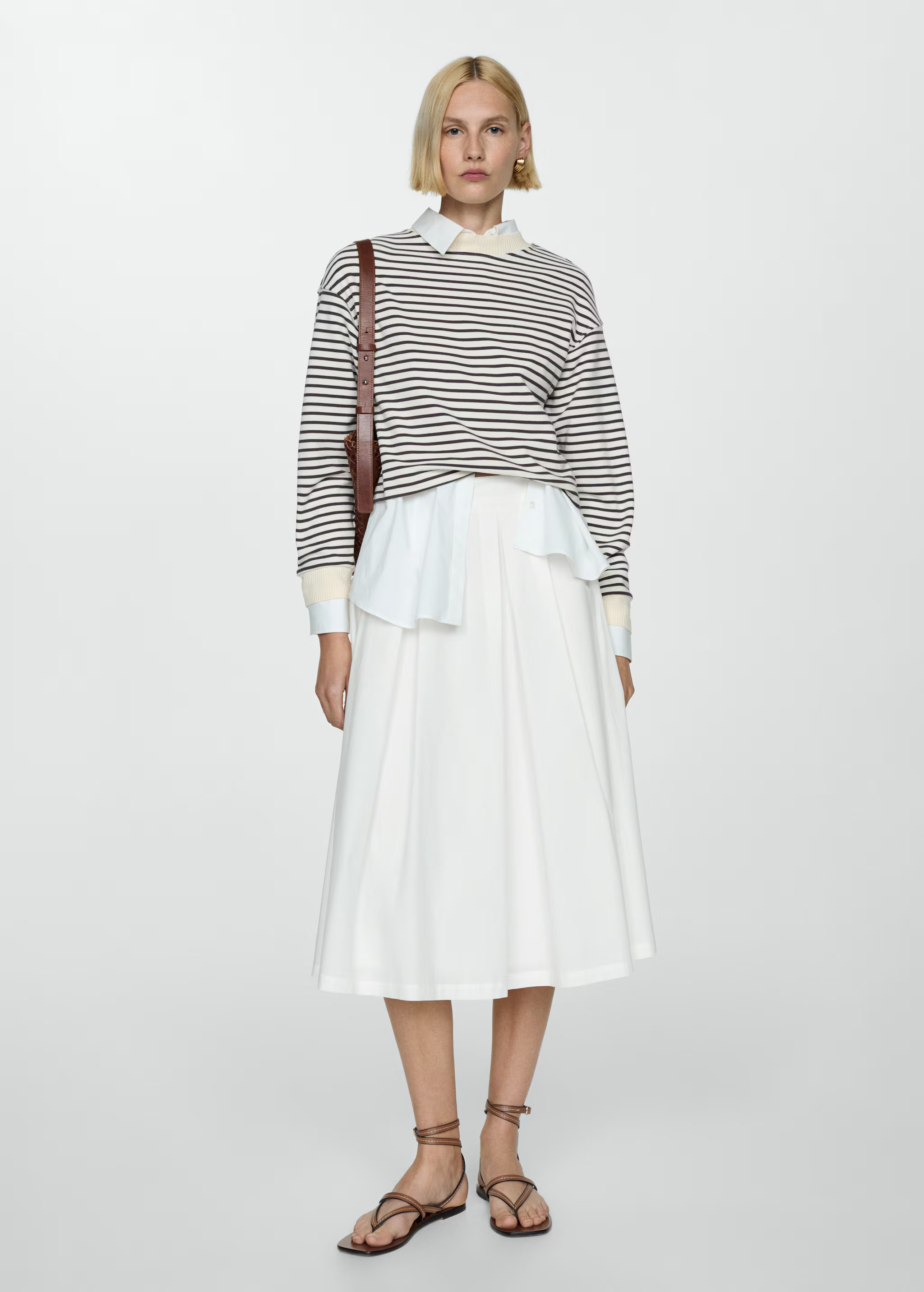 Pleated midi skirt | MANGO (US)