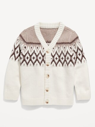 Fair Isle Button-Front Cardigan Sweater for Toddler Boys | Old Navy (US)