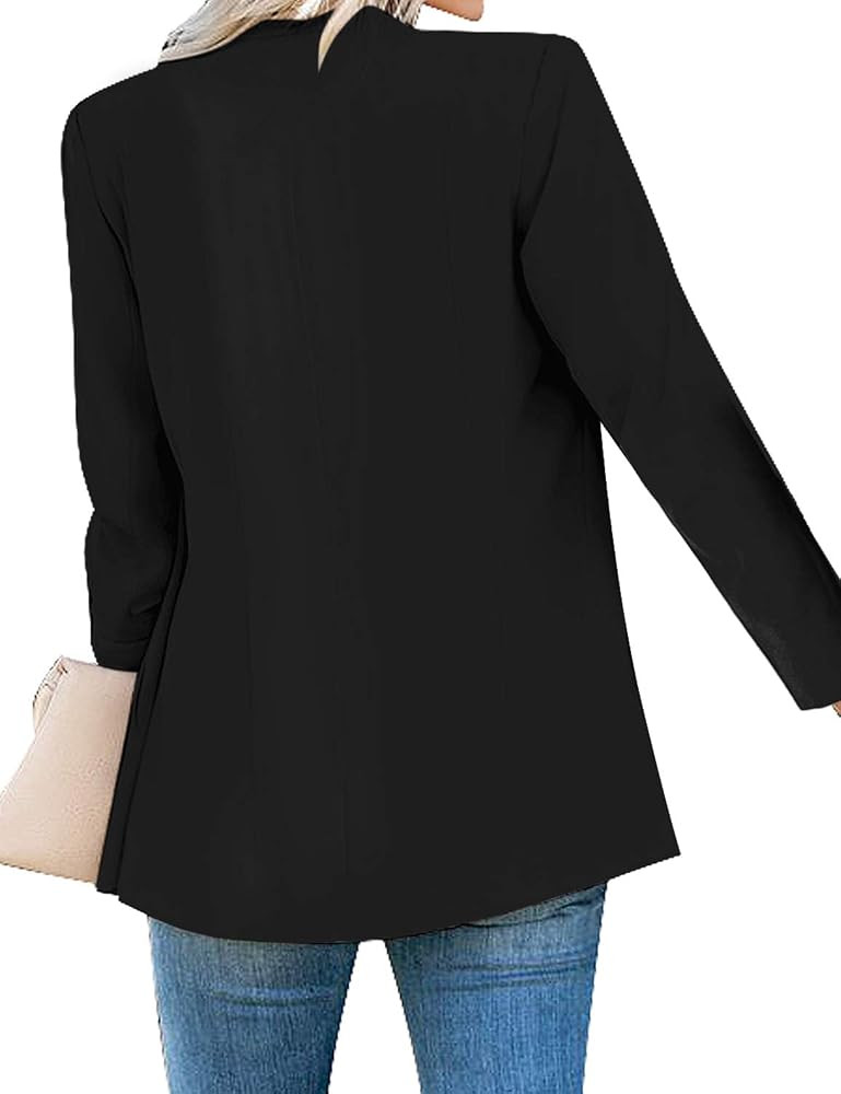 luvamia Women's Casual Long Sleeve Lapel Button Slim Work Office Blazer Jacket | Amazon (US)