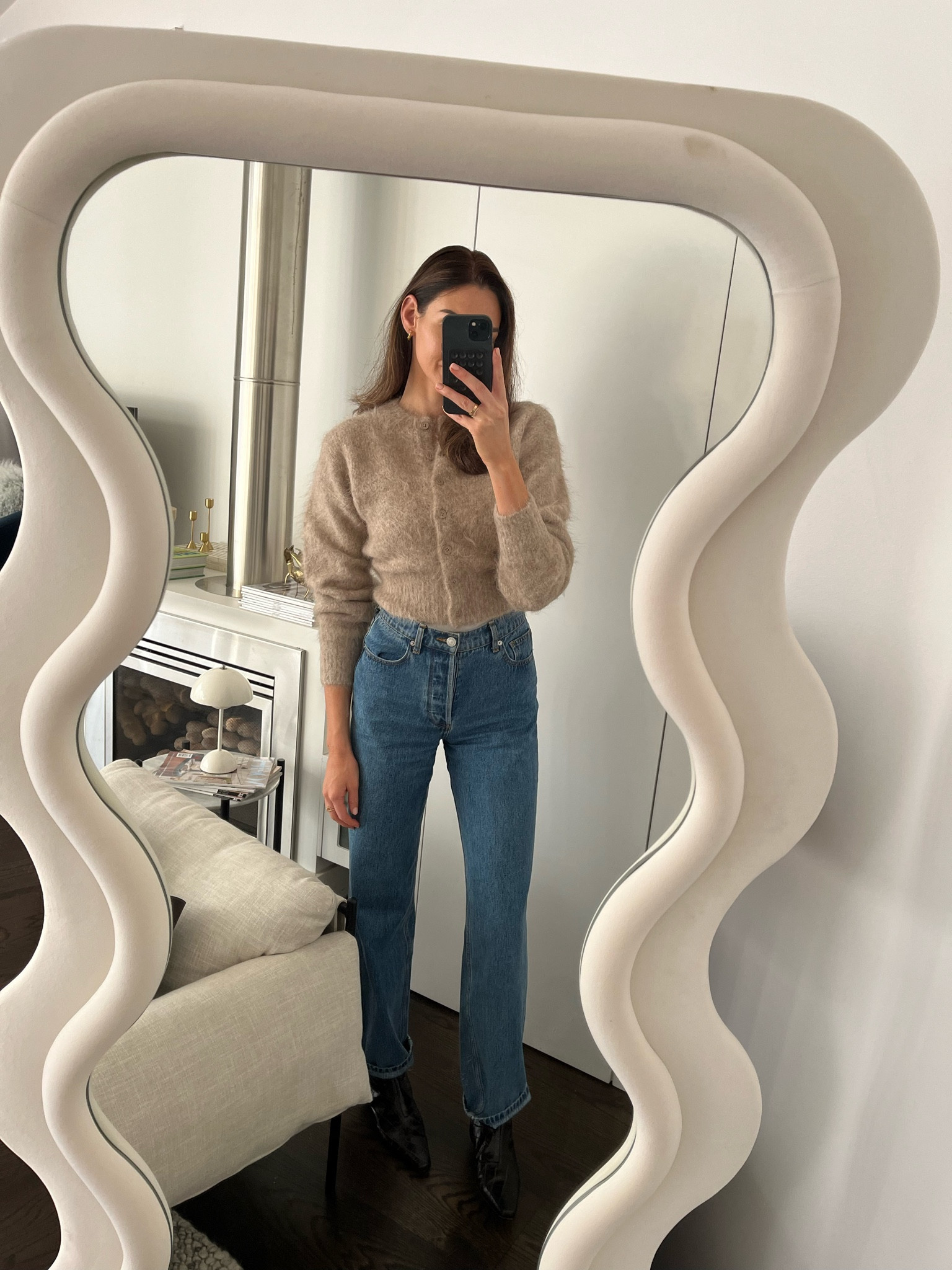 Thursday OOTD. Henne cardigan &   jeans, Toteme boots. 

#LTKwinter #LTKstyletip #LTKaustralia