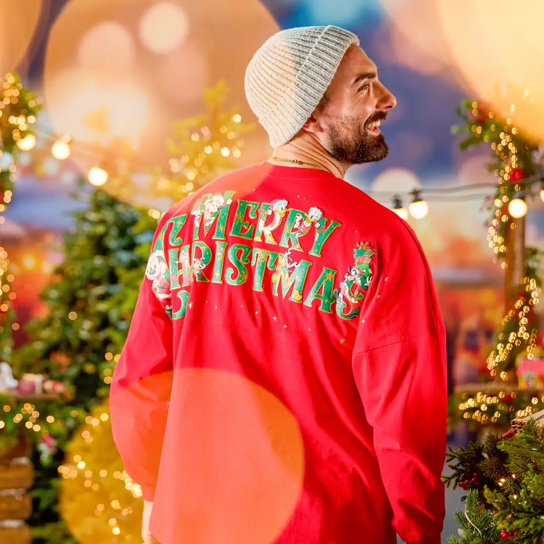 Santa Mickey Mouse and Friends ''Merry Christmas'' Spirit Jersey for Adults | Disney Store