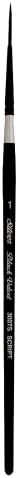 Silver Brush Limited 3007S1 Black Velvet Script Liner Watercolor Paint Brush, Size 1, Short Handl... | Amazon (US)