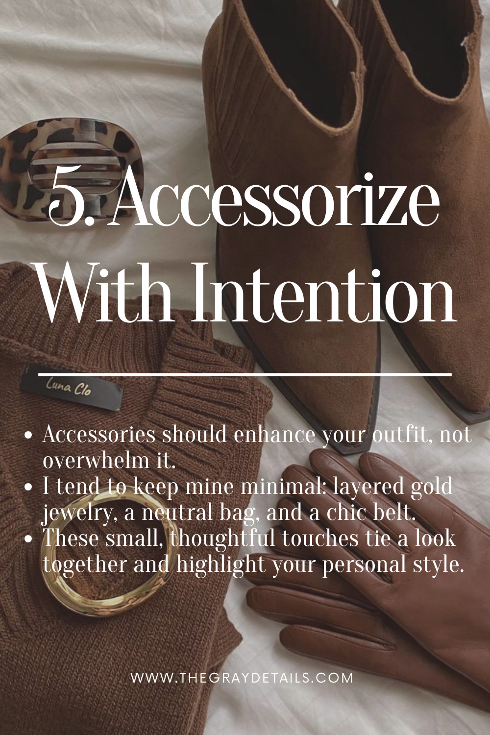 Accessories should enhance your outfit, not overwhelm it. I tend to keep mine minimal: layered gold jewelry, a neutral bag, and a chic belt. These small, thoughtful touches tie a look together and highlight your personal style. 

 #LTKSeasonal #LTKShoeCrush #LTKItBag