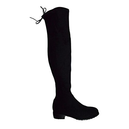 Kaitlyn Pan Lowland Black Over the Knee Boots | Amazon (US)