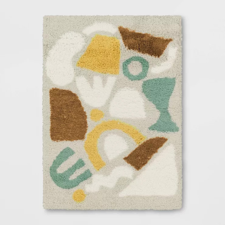 Eclectic Shapes Area Rug Pink/Mint - Pillowfort™ | Target