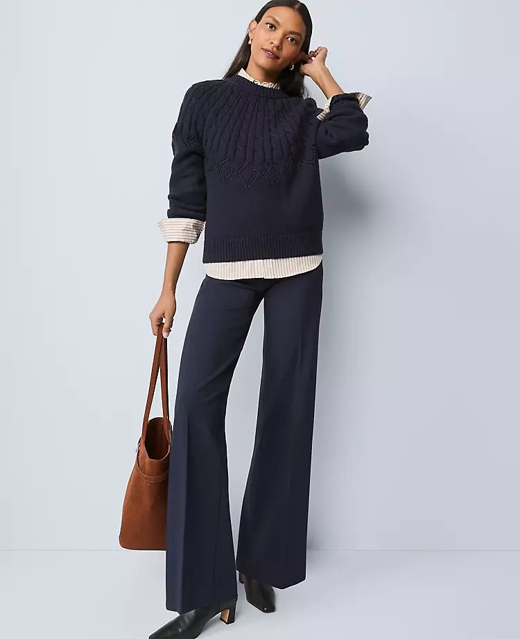 Weekend Collection Easy Perfect Wide Leg Pant | Ann Taylor