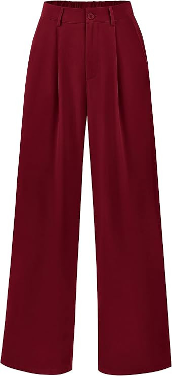 PRETTYGARDEN Wide Leg Pants for Women Trendy 2025 Fall High Waisted Business Casual Outfits Work ... | Amazon (US)