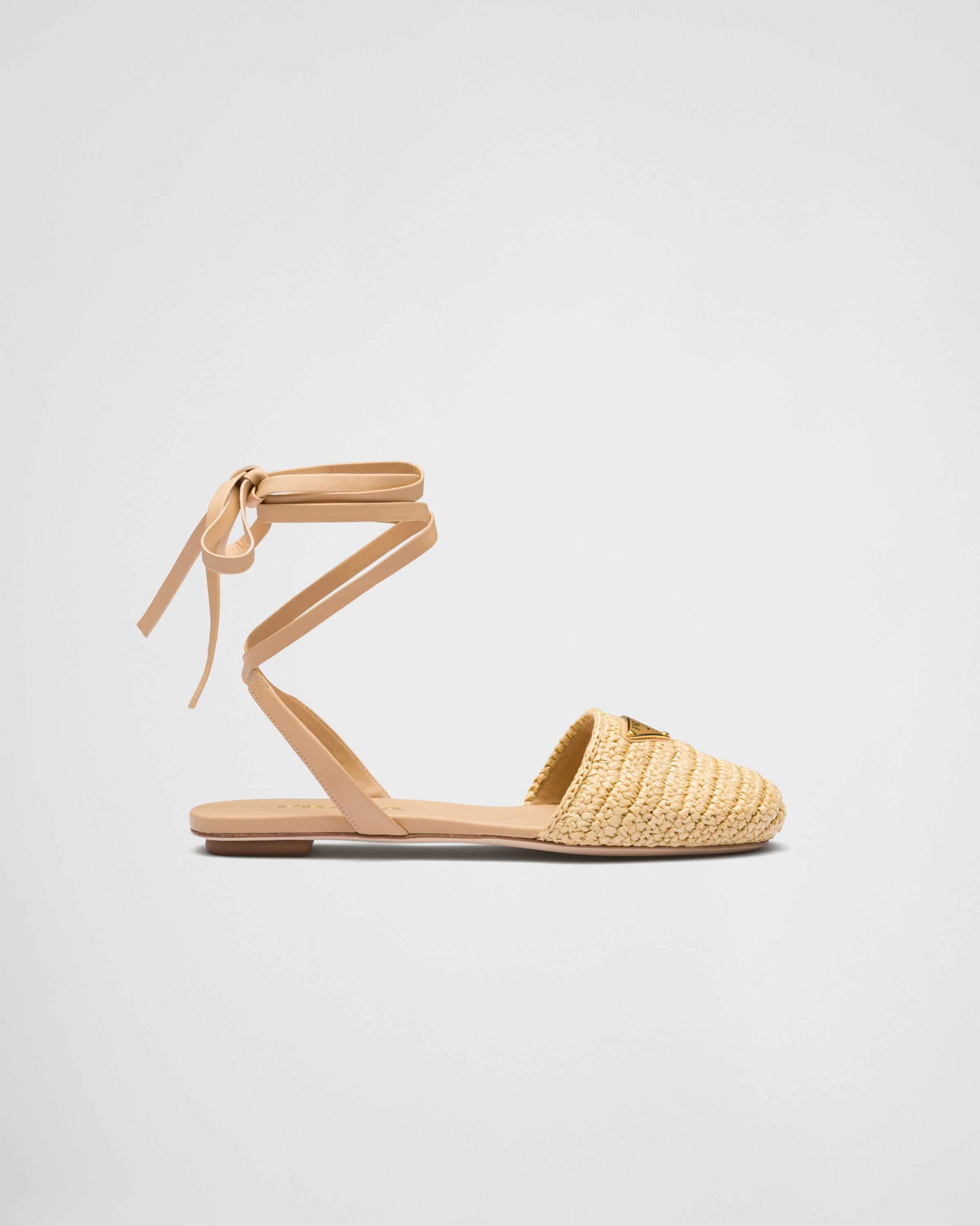 Crochet flat sandals | Prada US