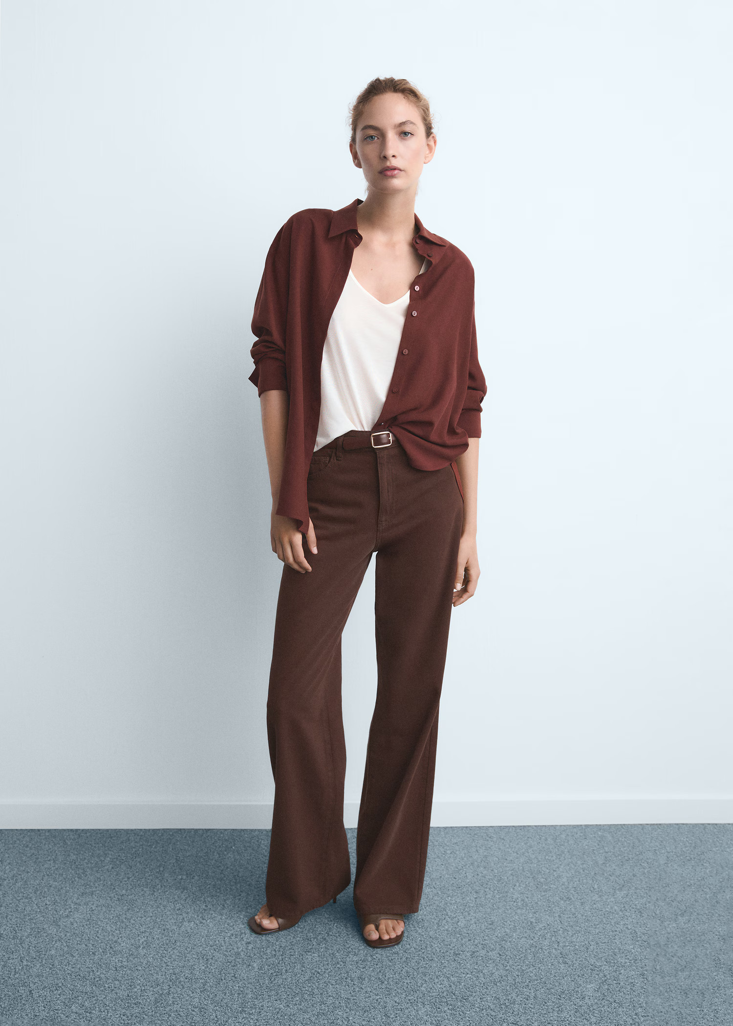 Danila high-waisted wide-leg jeans | MANGO (UK)