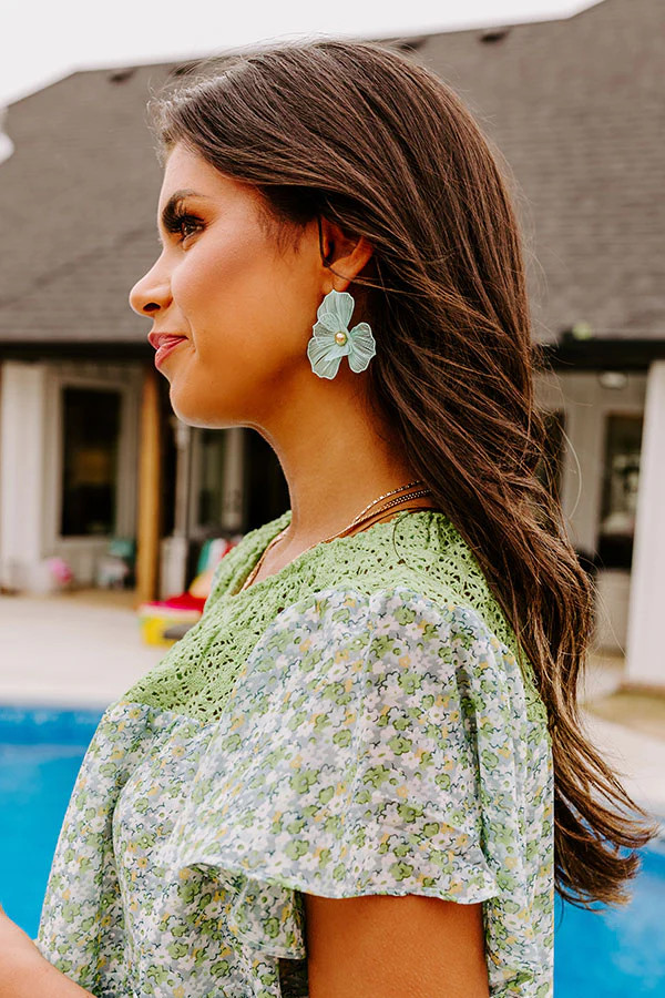 Paradise Dreaming Earrings in Seaglass | Impressions Online Boutique