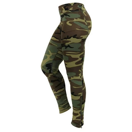 Rothco 15772 Women Woodland Camo Performance Workout Leggings - Medium | Walmart (US)
